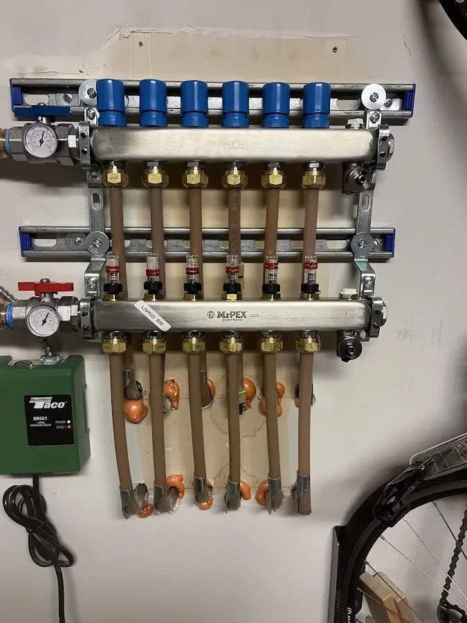 Plumber performing Gas Leak Detection at a residential property in Lawrenceburg